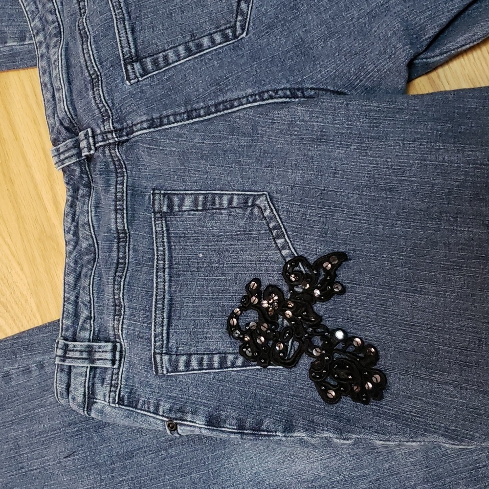 INC  size 6 denim with pattern - Picture 4 of 5
